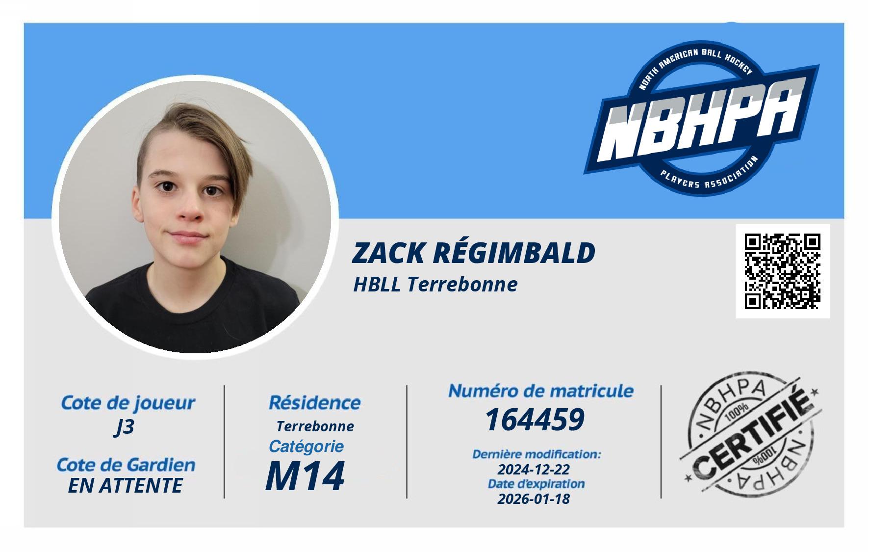 Zack Régimbald