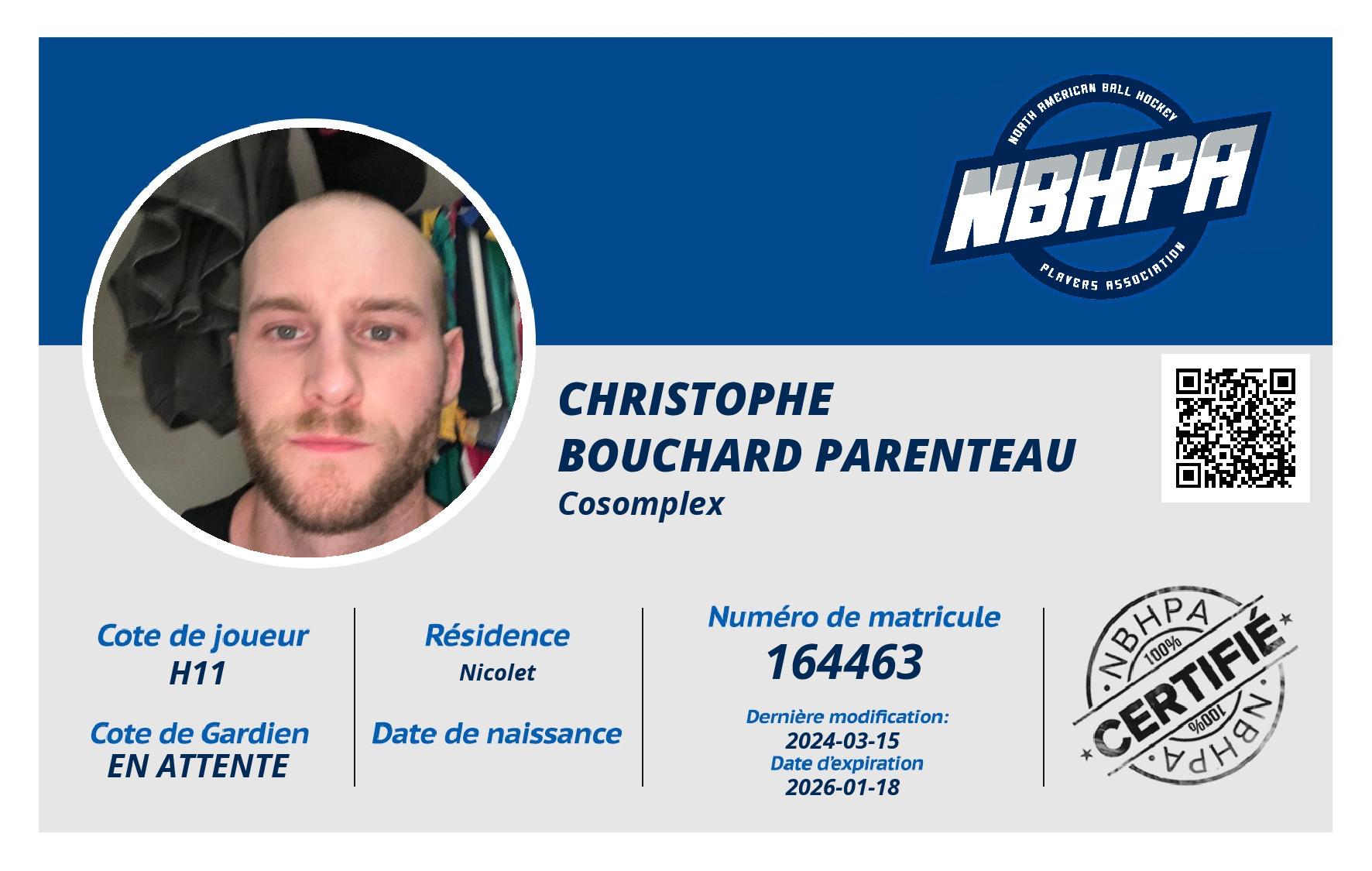Christophe Bouchard Parenteau