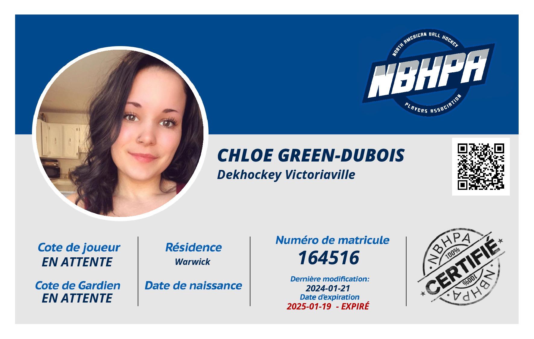 Chloe Green-Dubois 