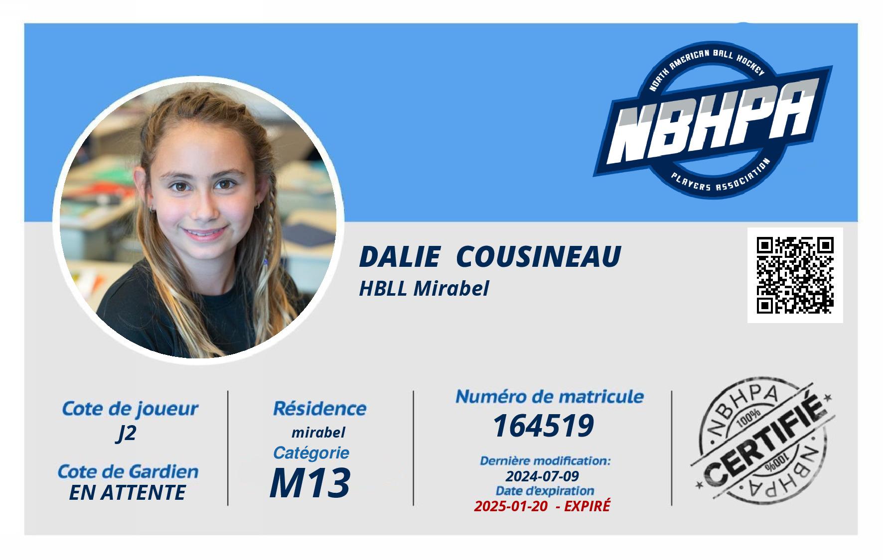 Dalie  Cousineau 
