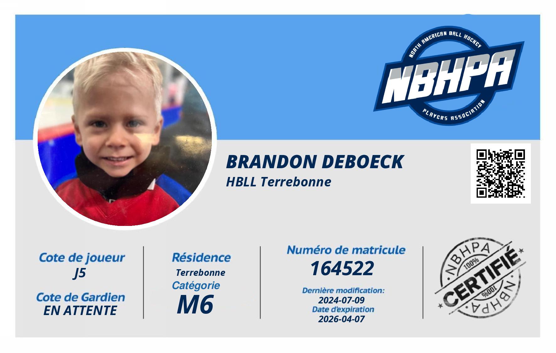 Brandon Deboeck