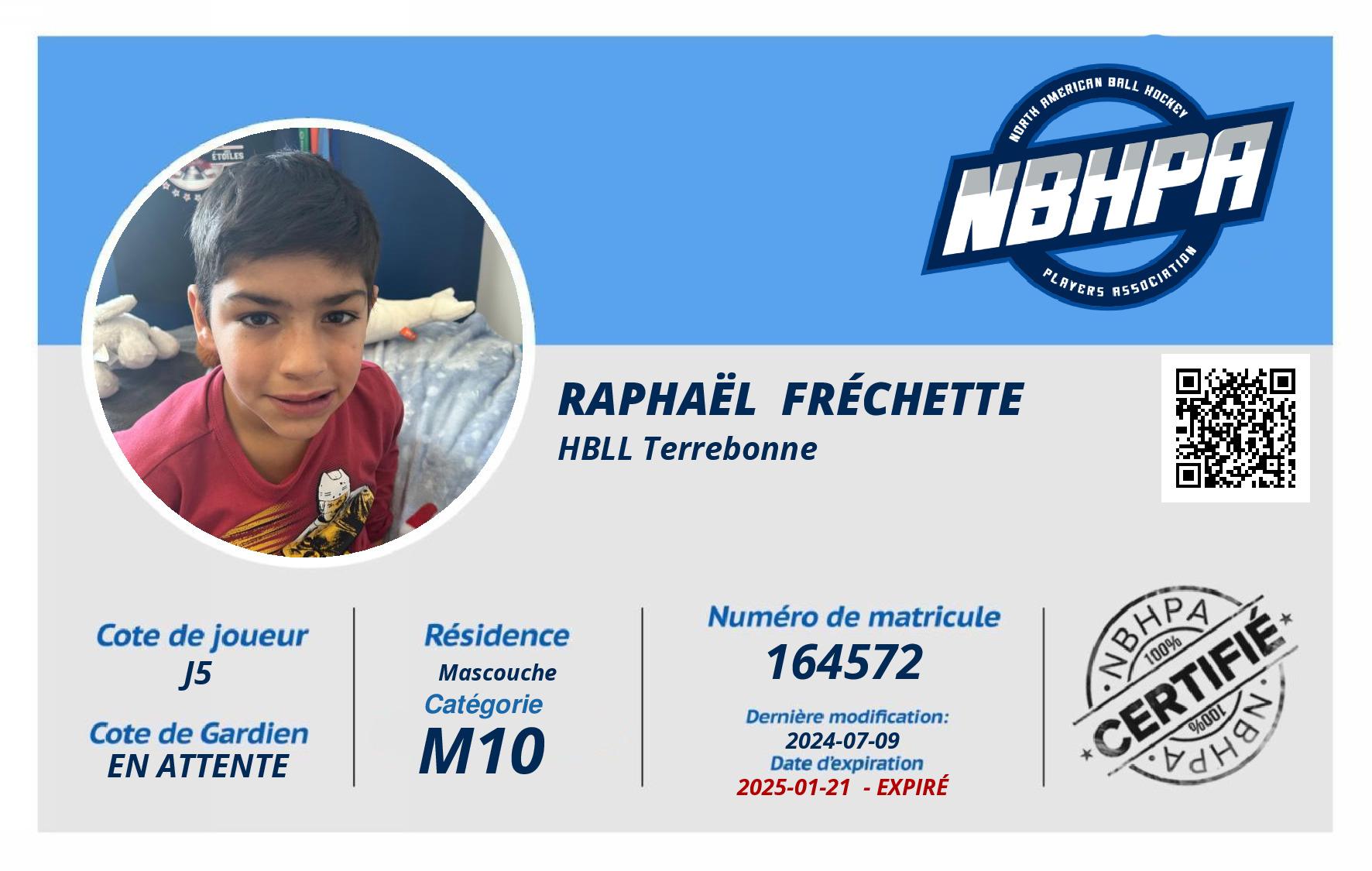 Raphaël  Fréchette 