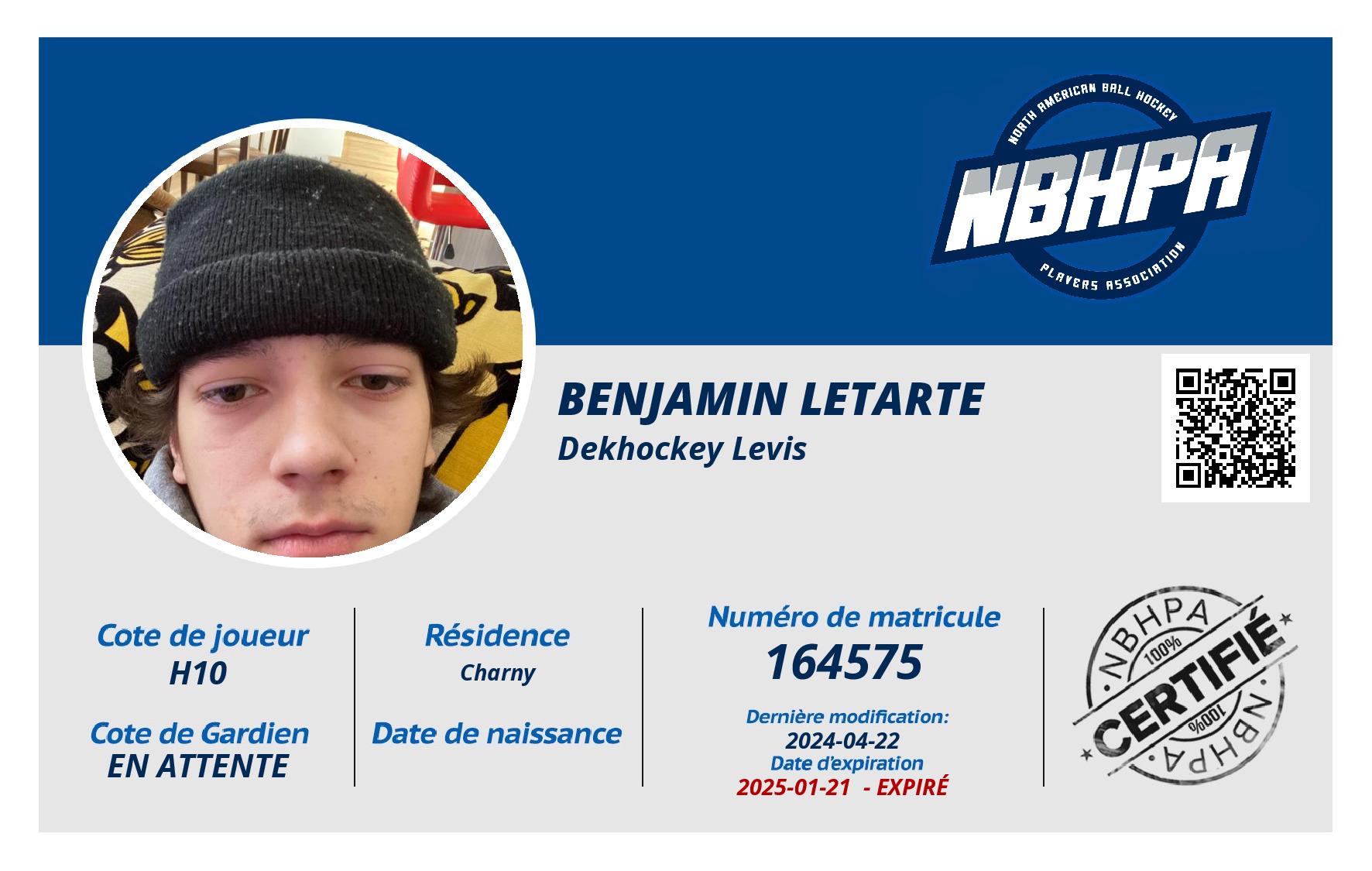Benjamin Letarte