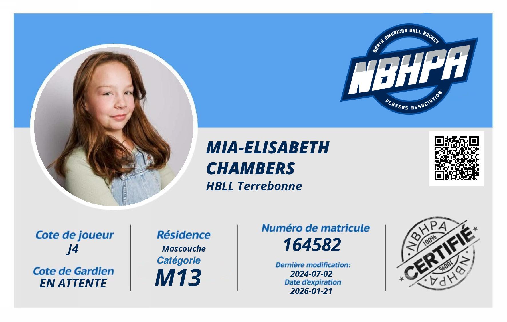 Mia-Elisabeth Chambers