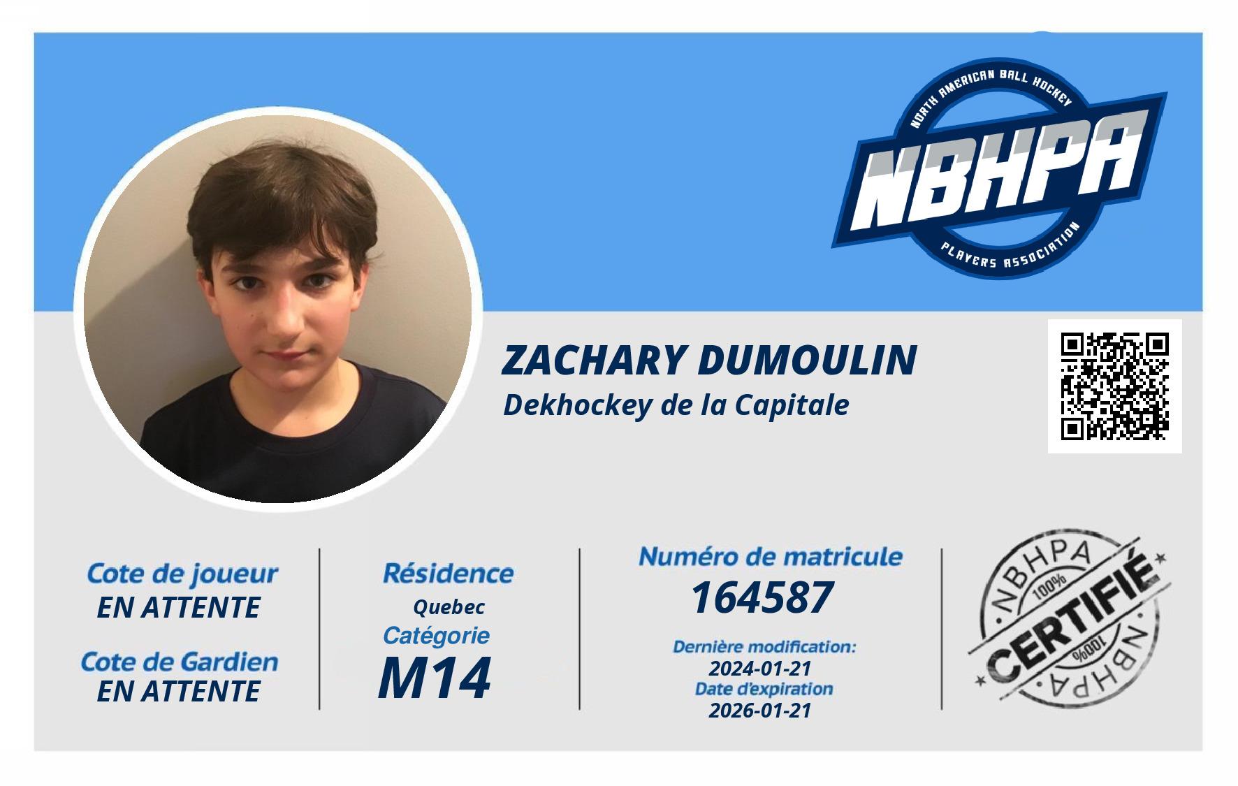 Zachary Dumoulin