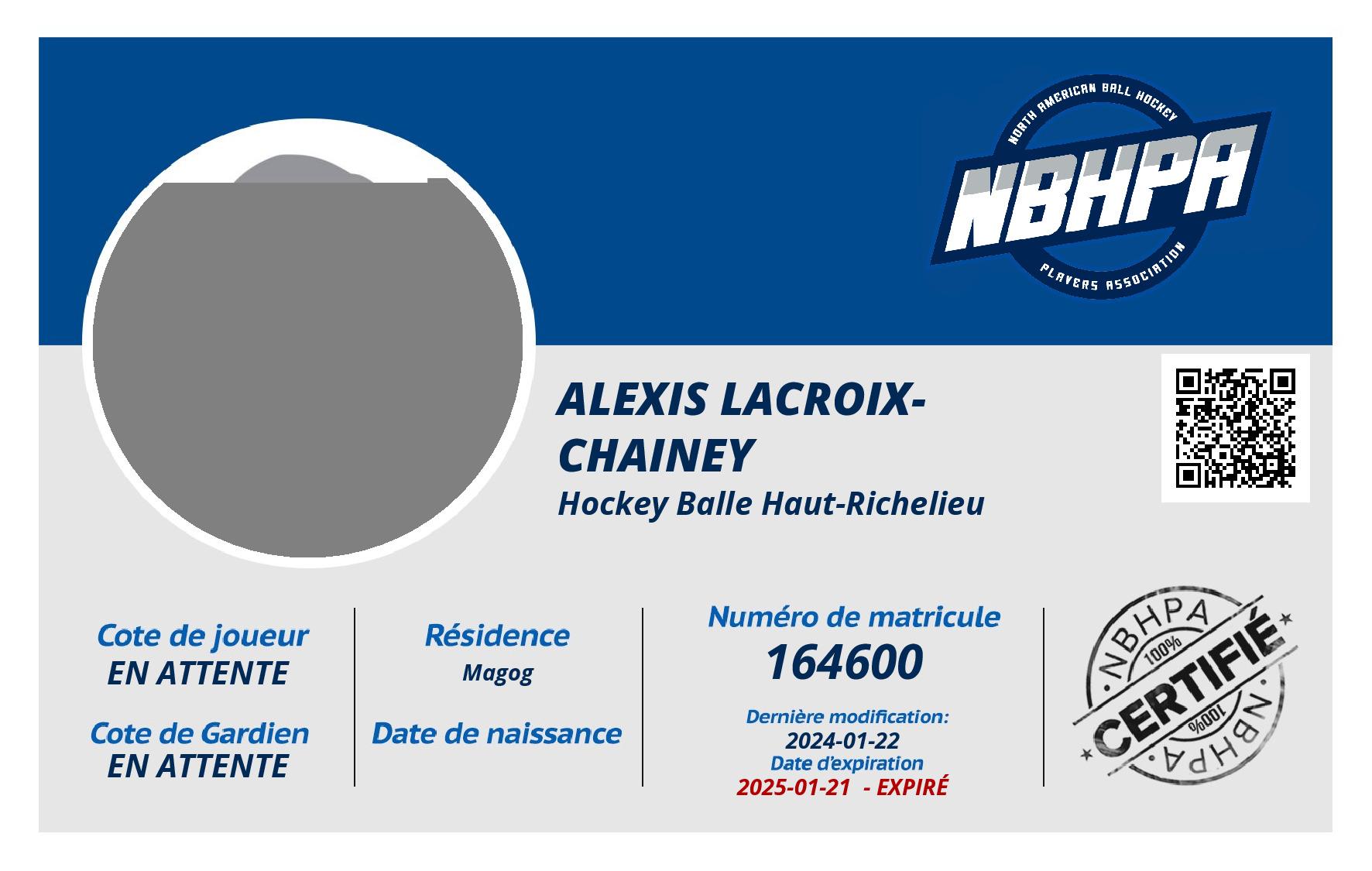 Alexis Lacroix-Chainey