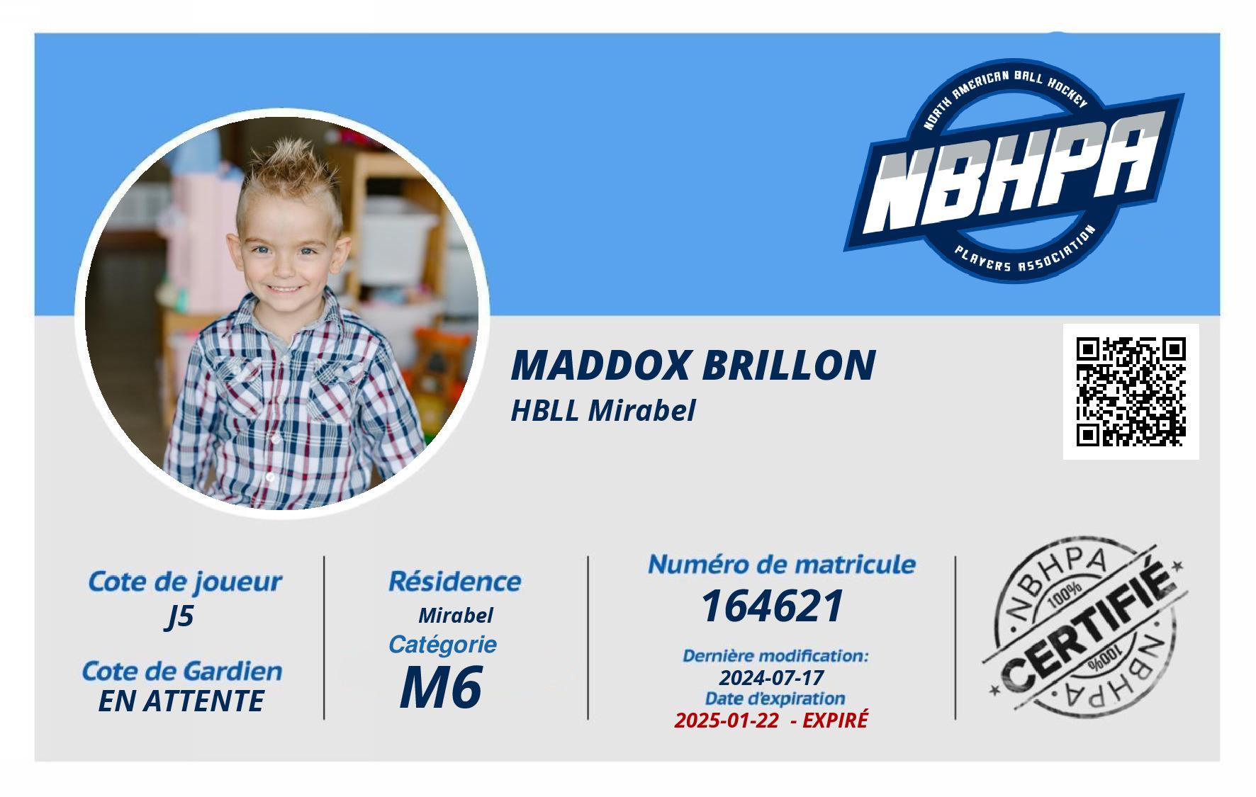 Maddox Brillon