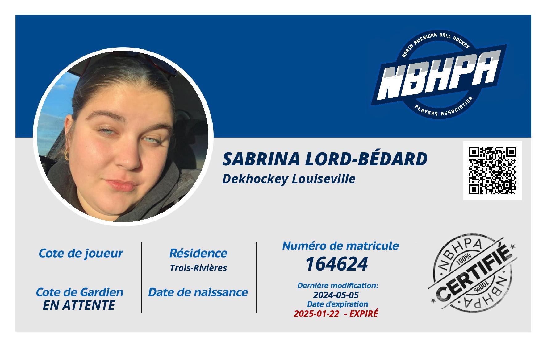 Sabrina Lord-Bédard