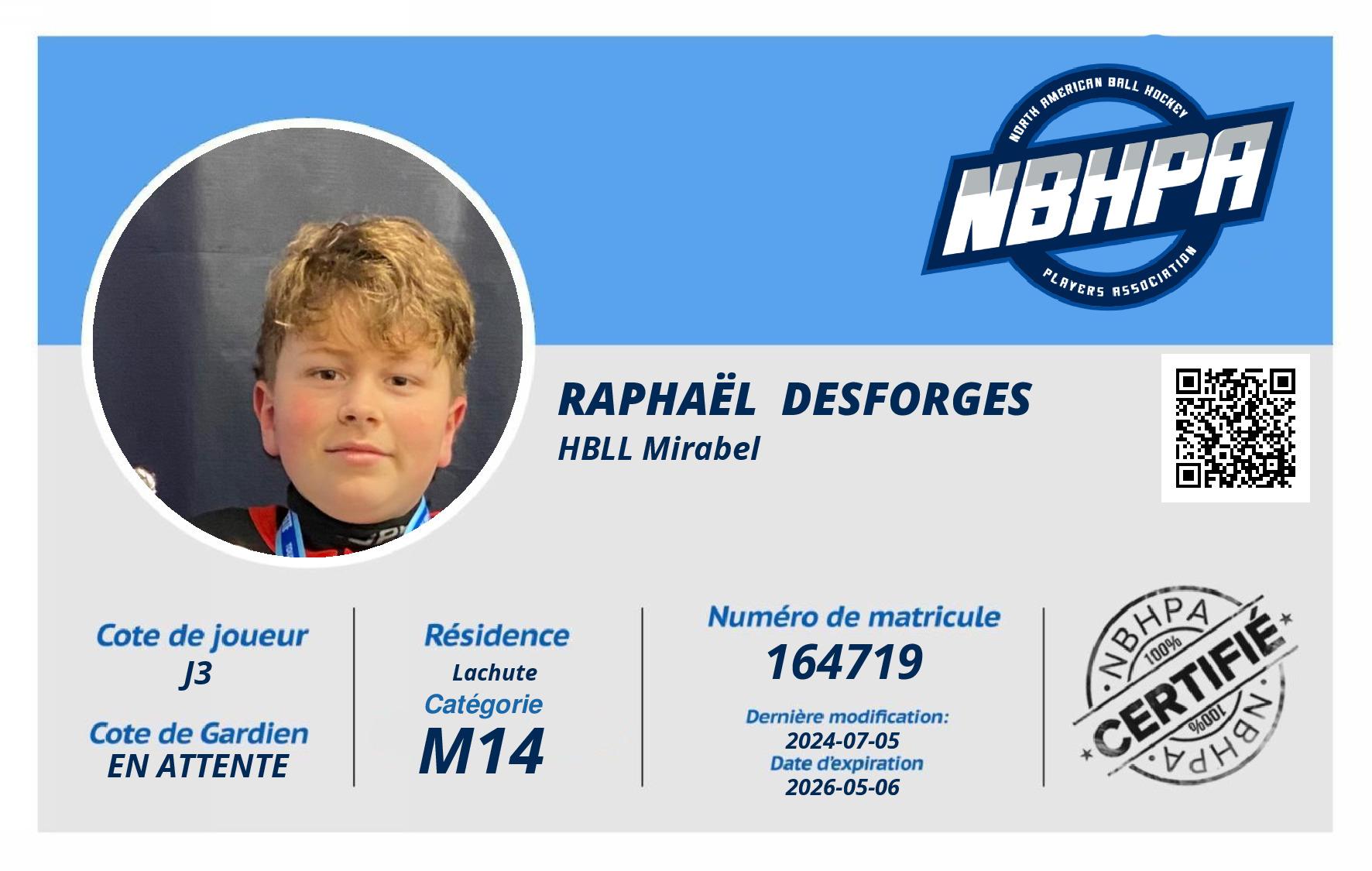 Raphaël  Desforges