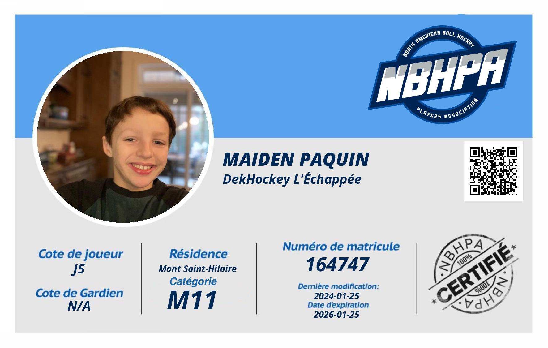 Maiden Paquin
