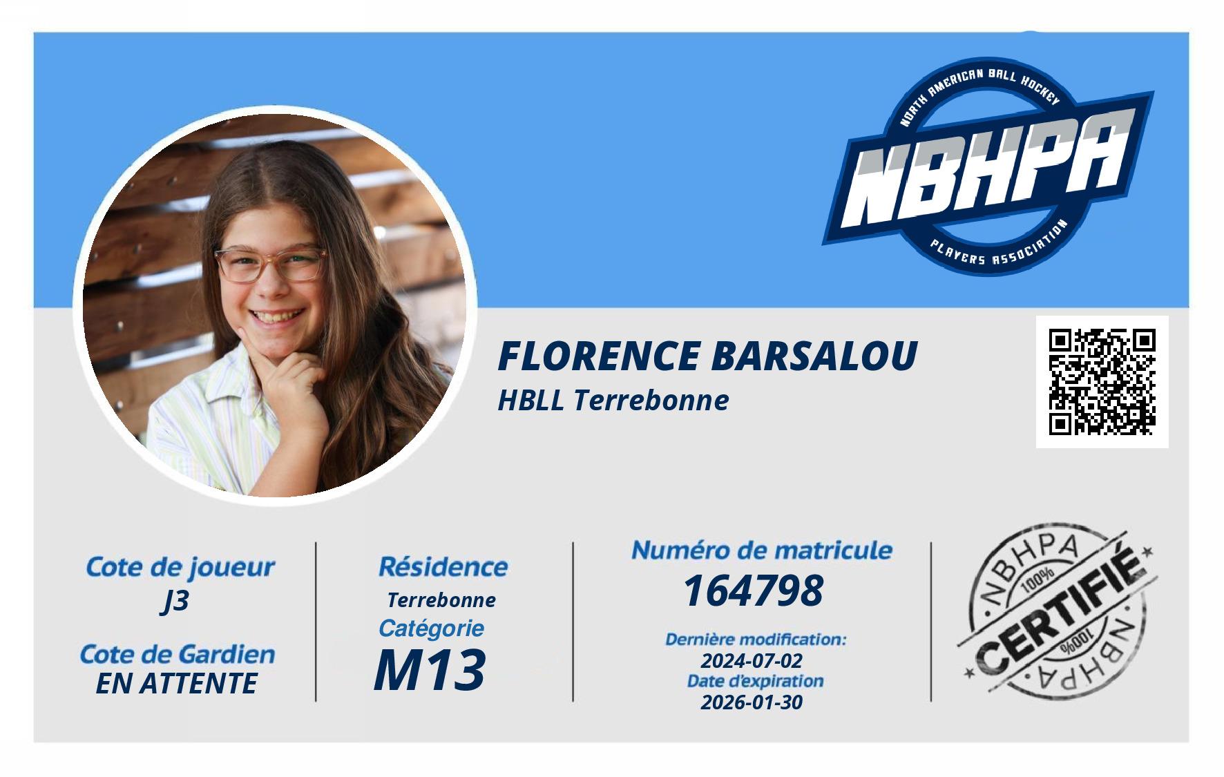 Florence Barsalou