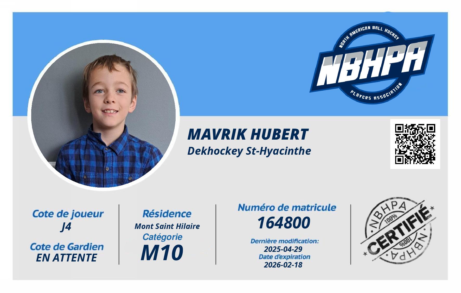 Mavrik Hubert