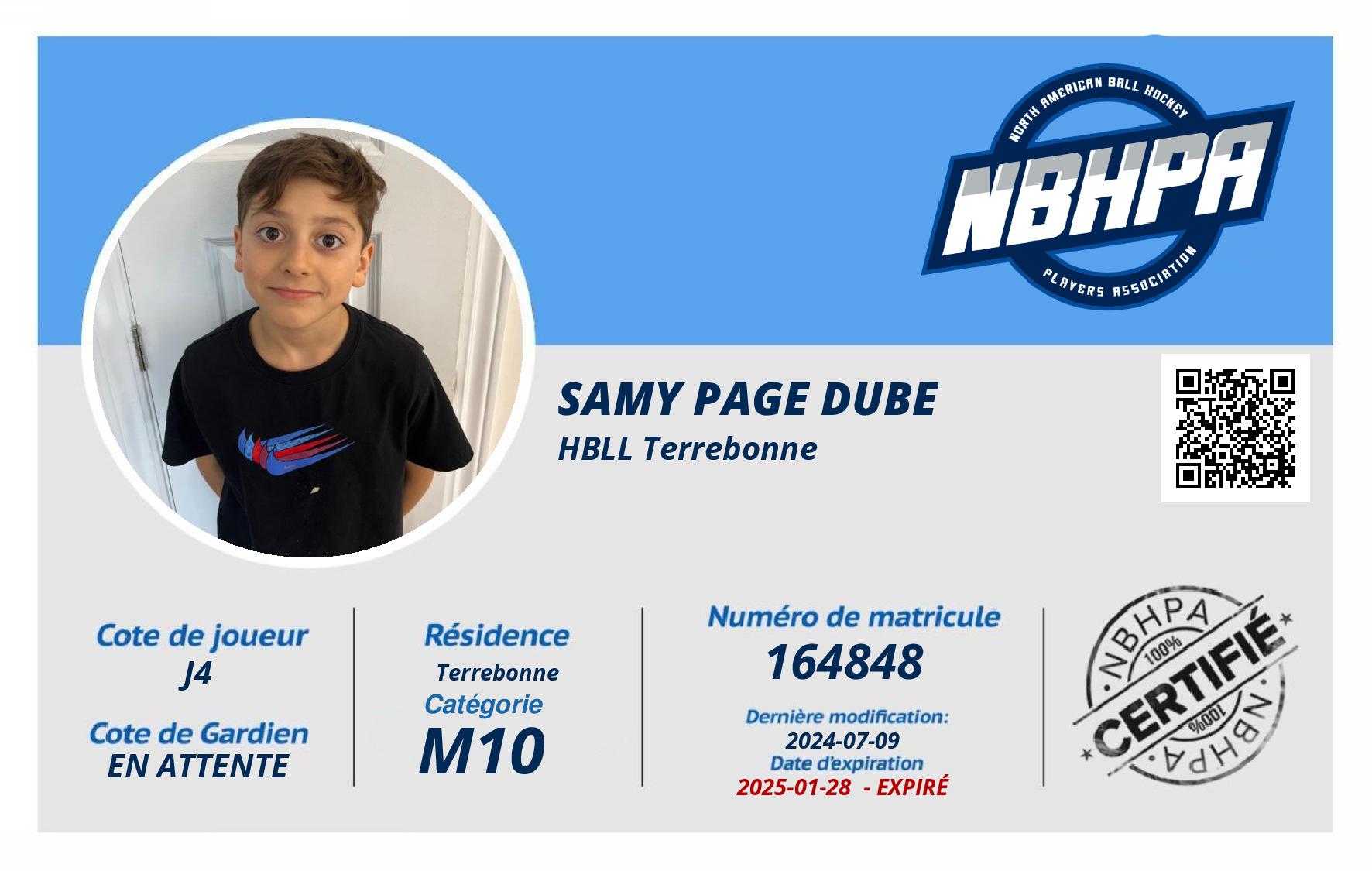 Samy Page Dube