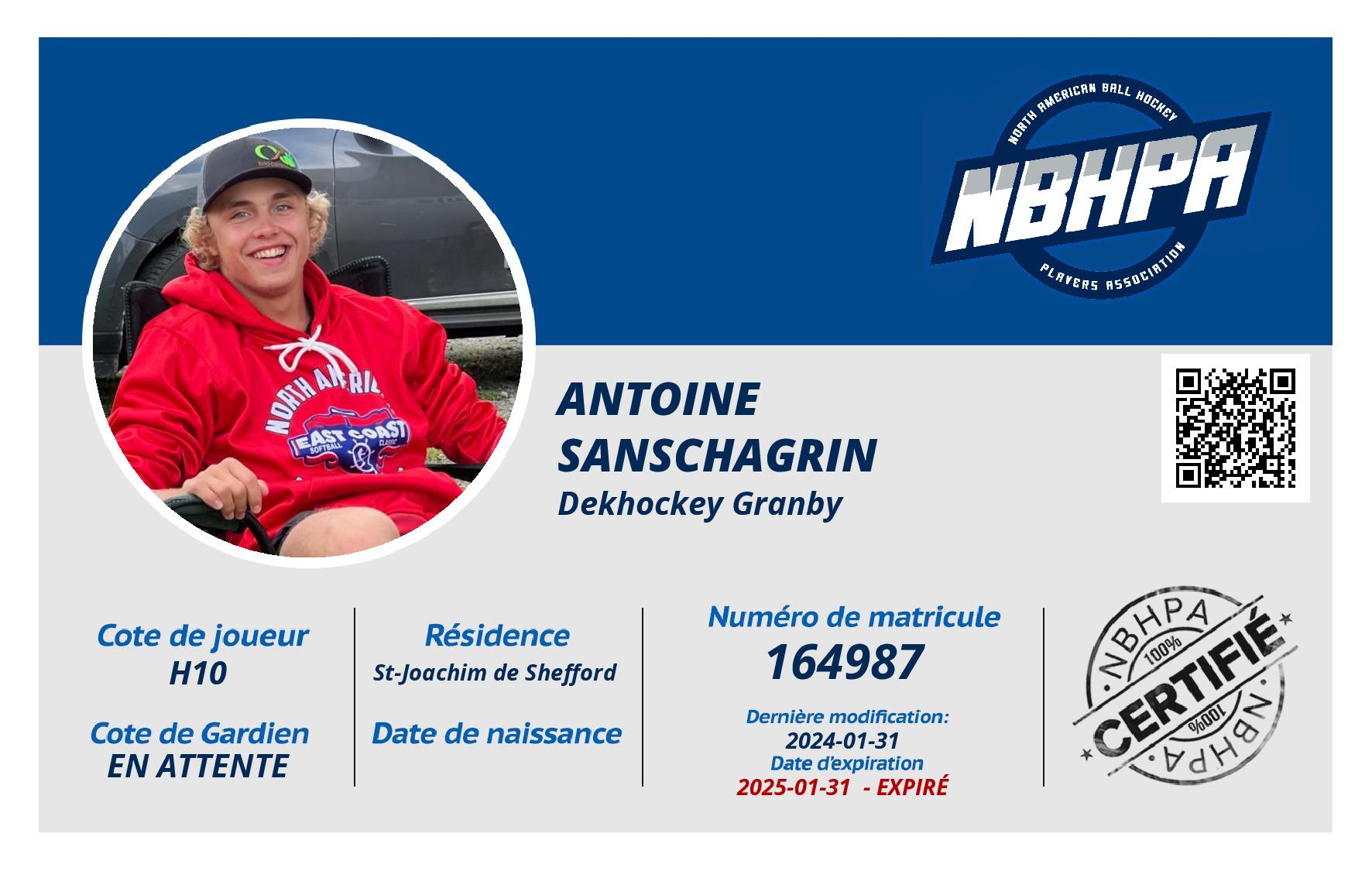 Antoine Sanschagrin 