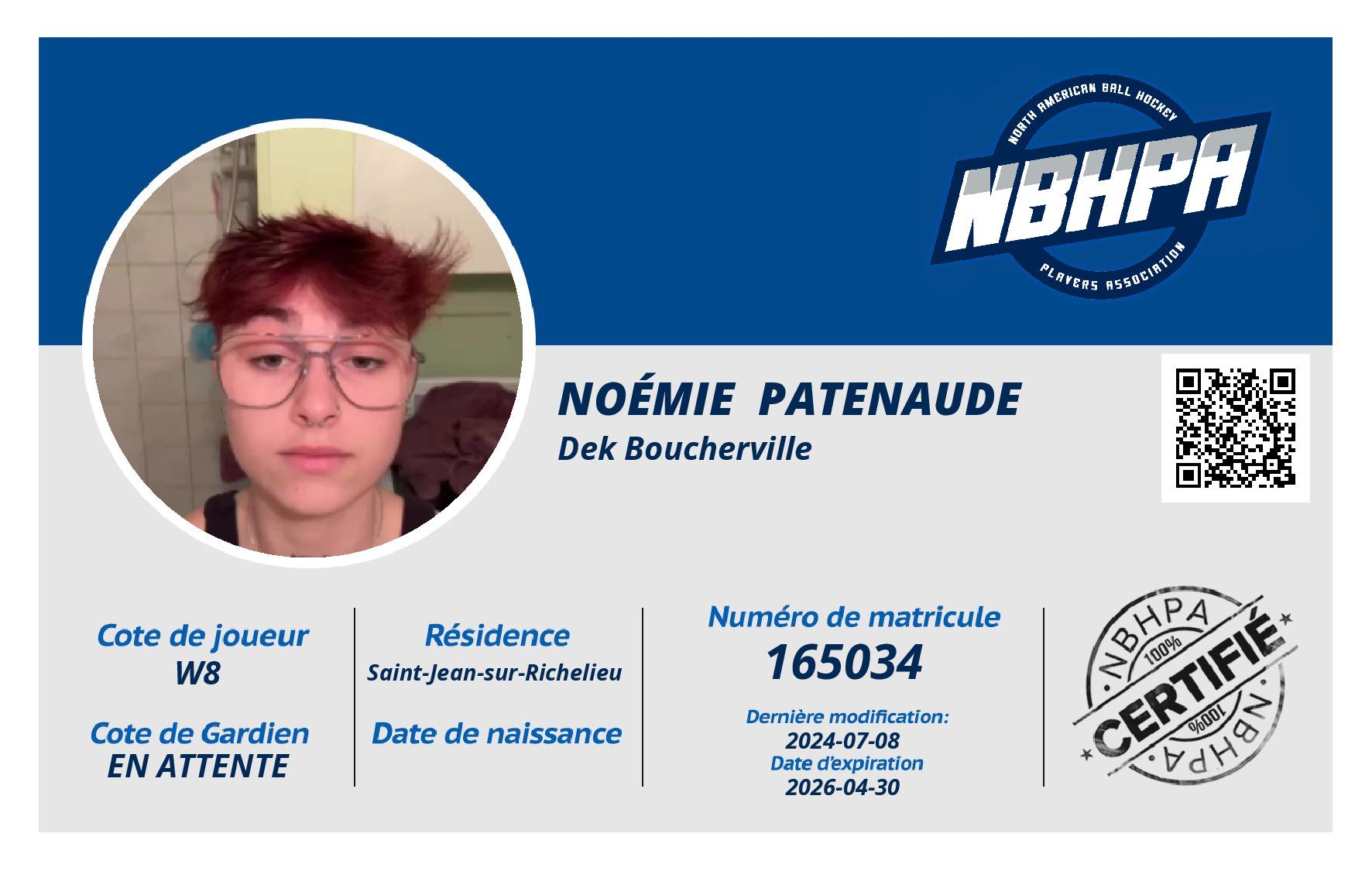 Noémie  Patenaude