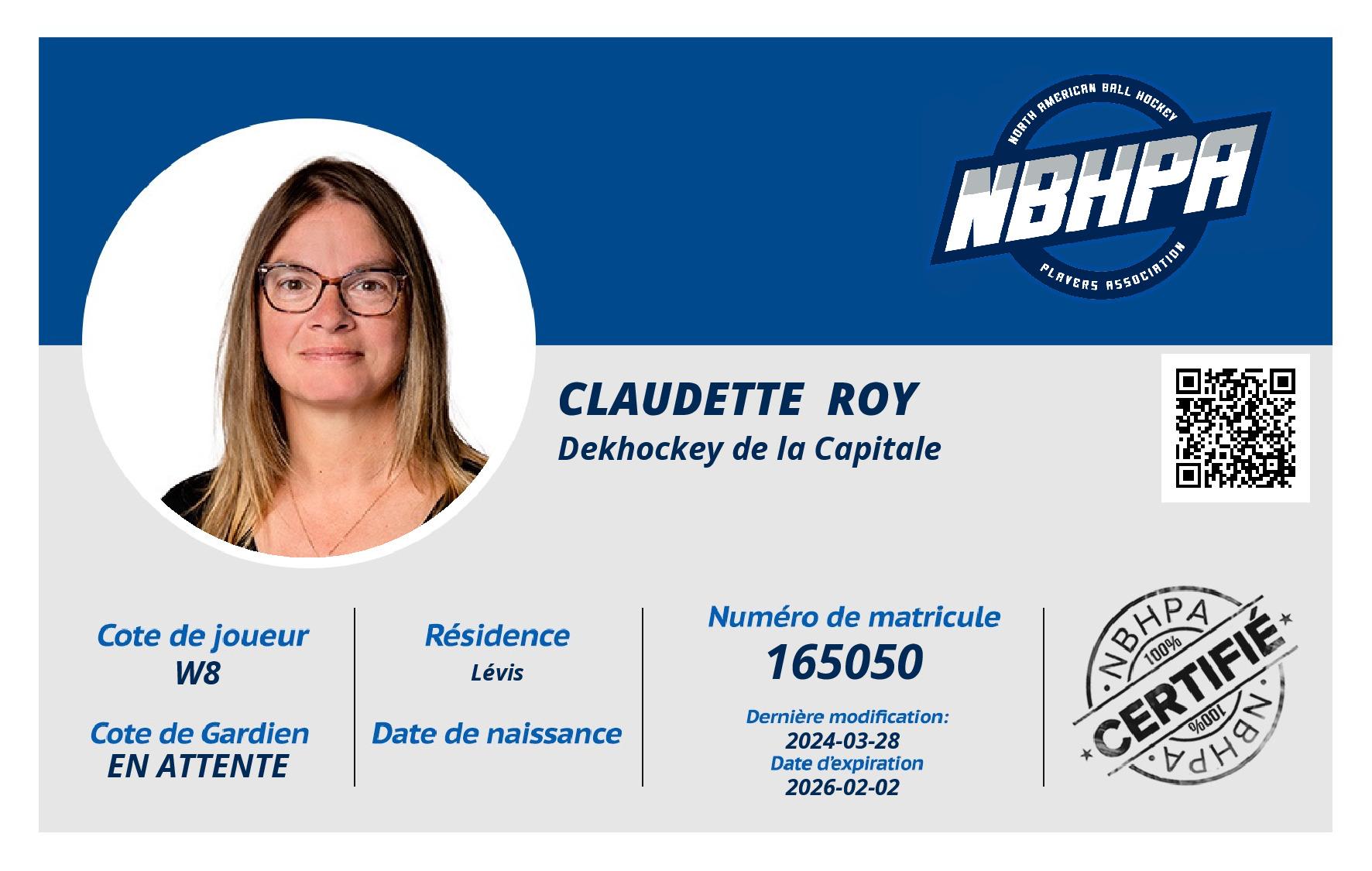 Claudette  Roy