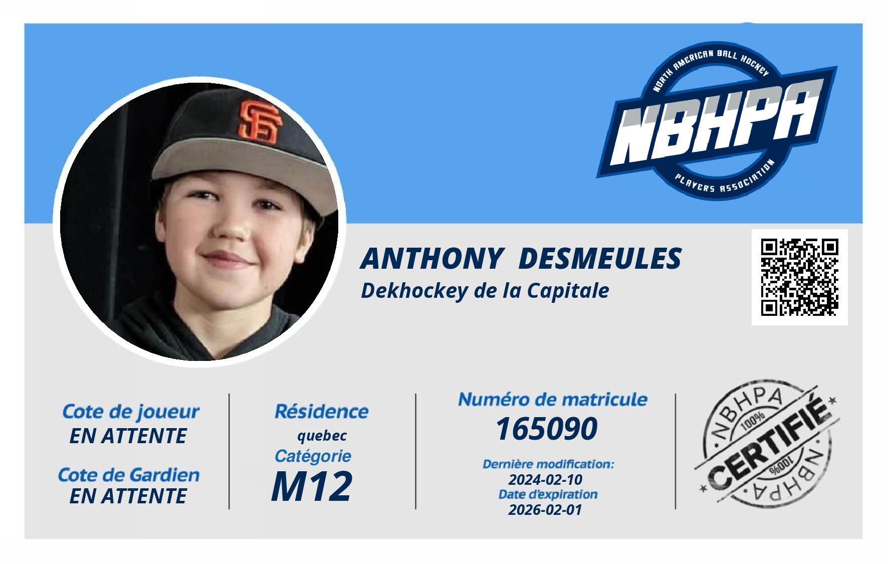 Anthony  Desmeules