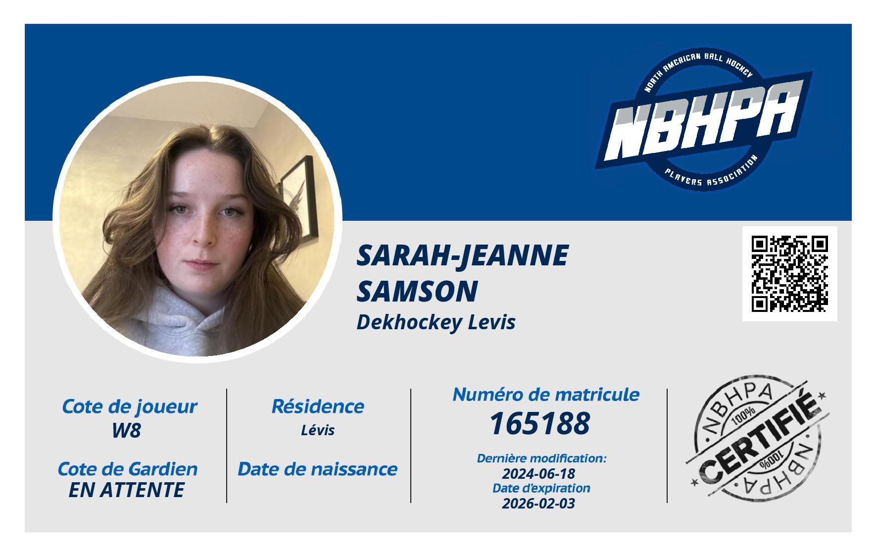 Sarah-Jeanne Samson