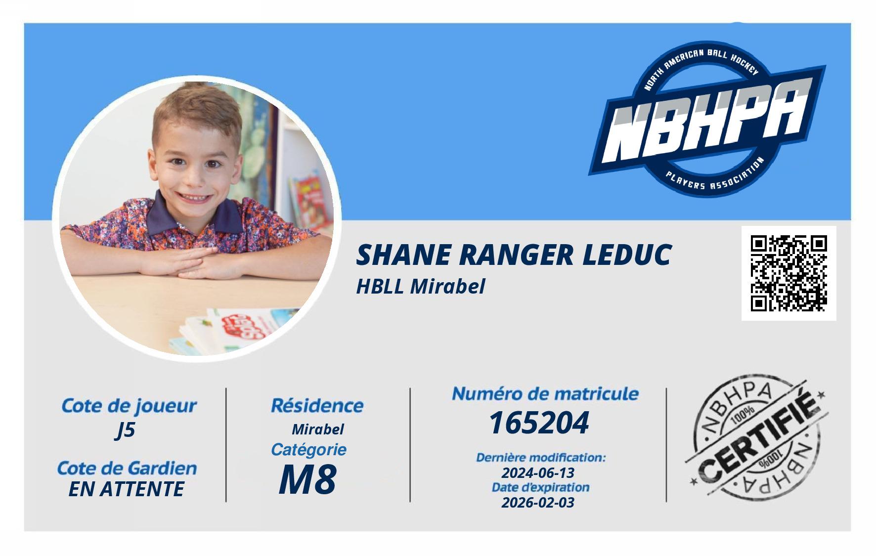 Shane Ranger Leduc