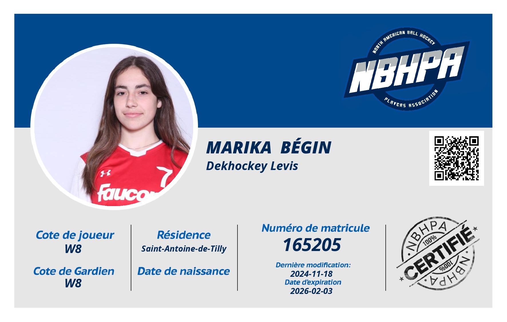 Marika  Bégin