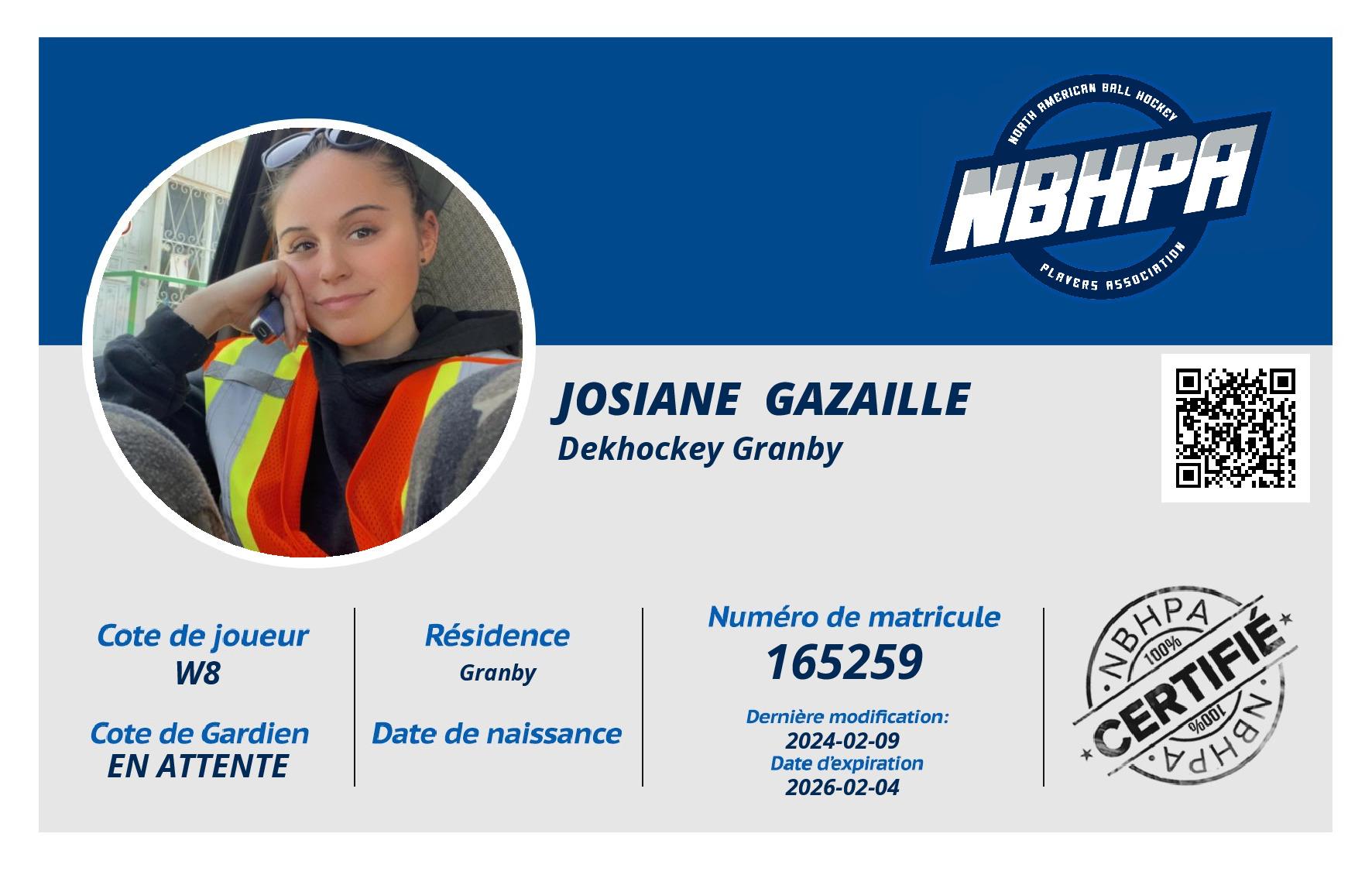Josiane  Gazaille