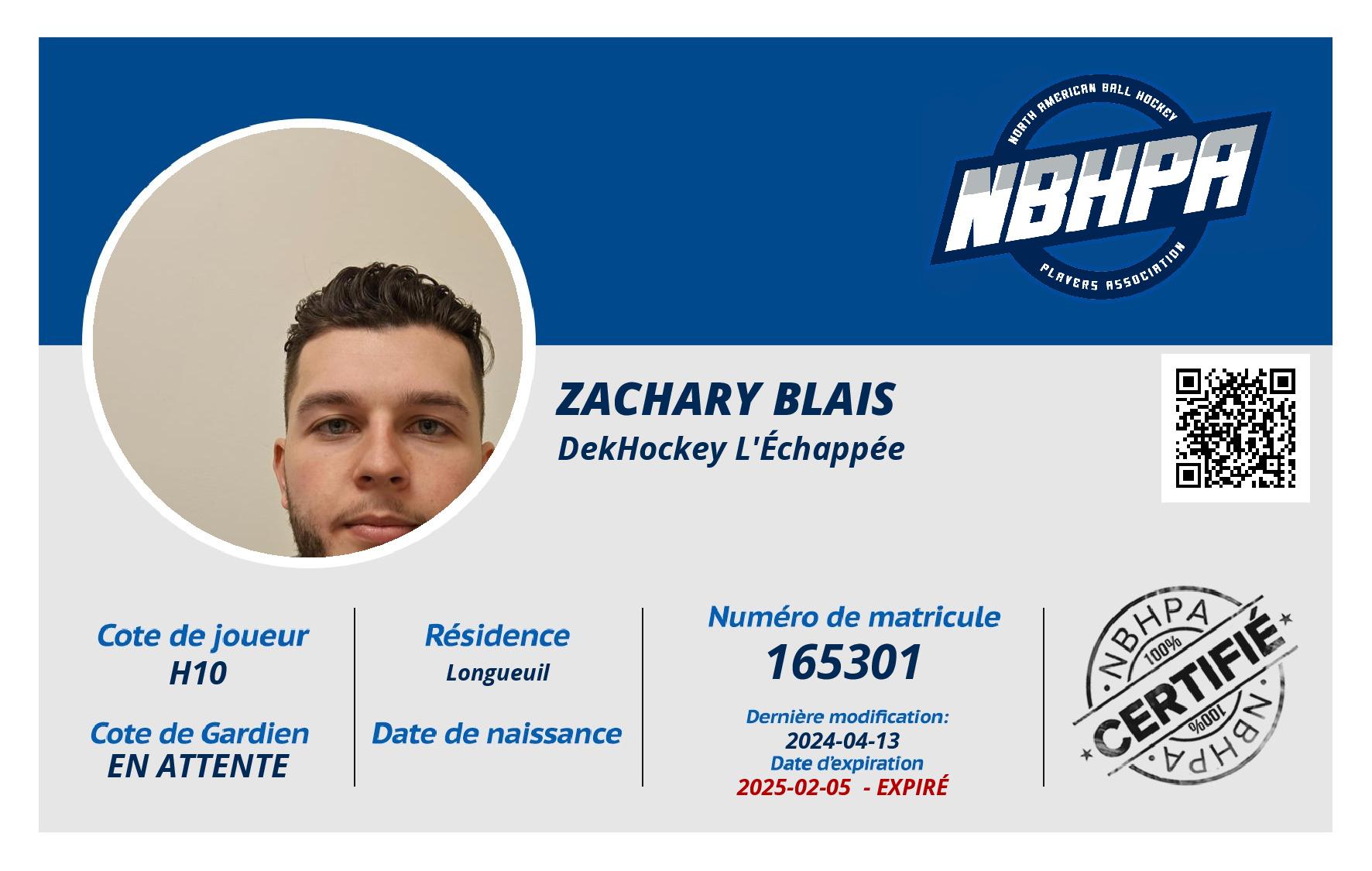 Zachary Blais