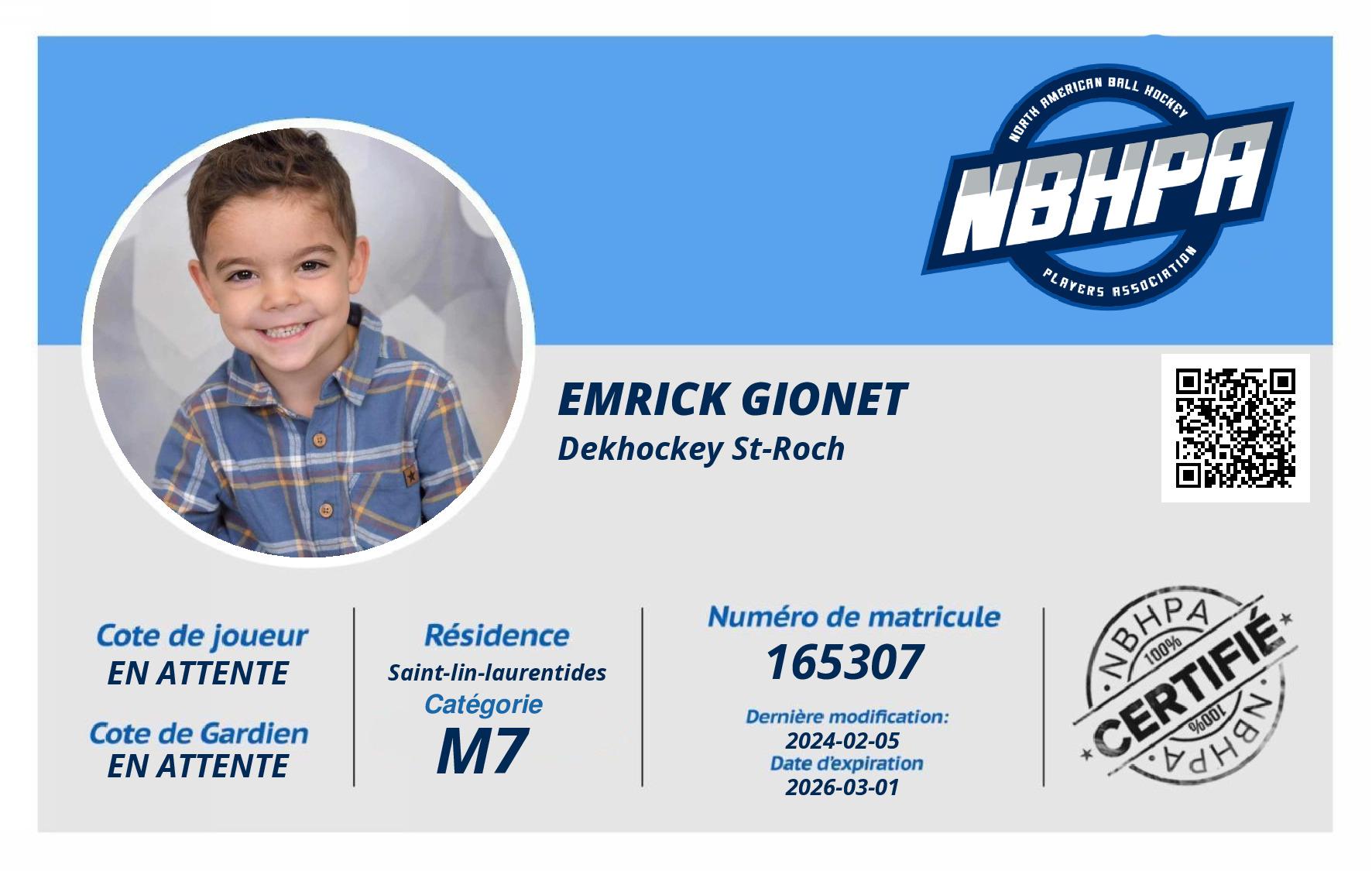 Emrick Gionet