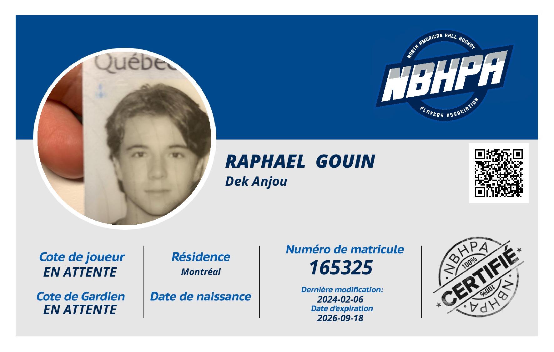 Raphael  Gouin 