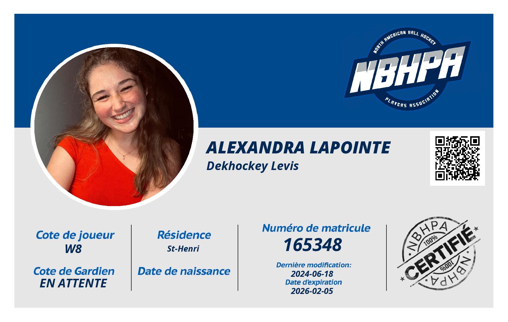 Alexandra Lapointe