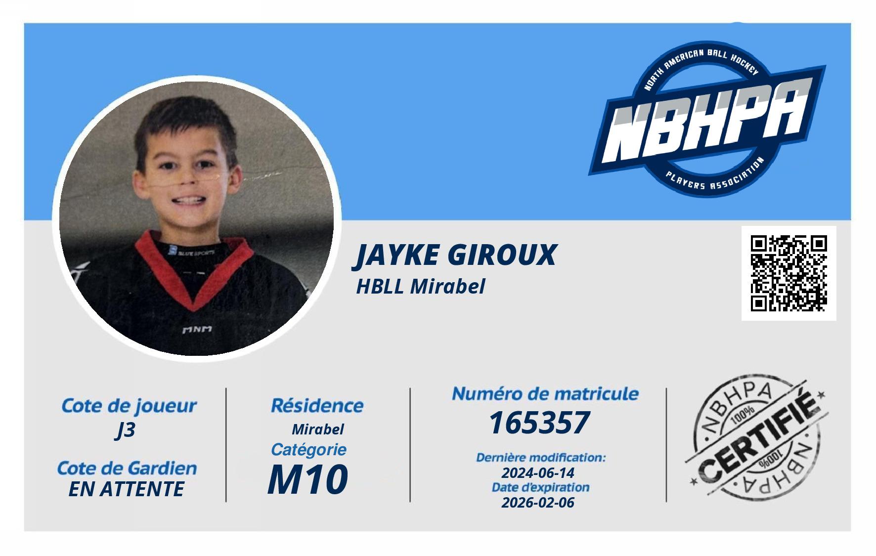 Jayke Giroux