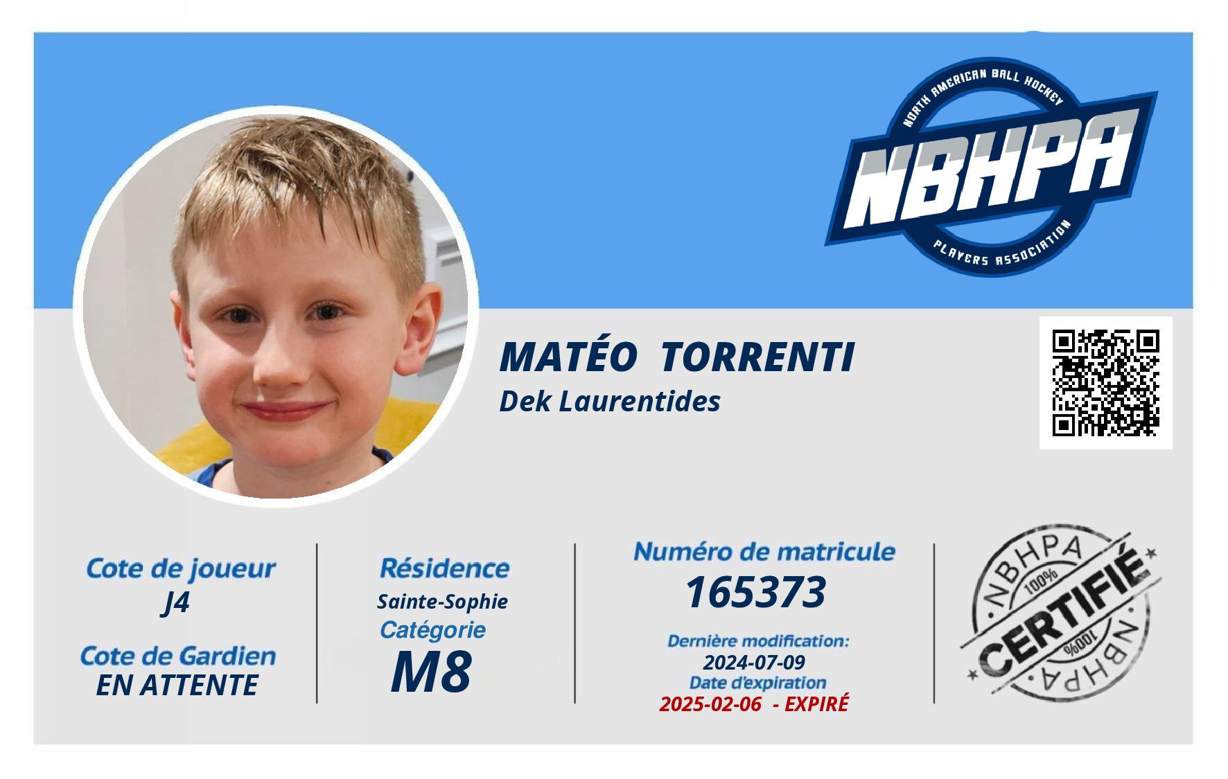 Matéo  Torrenti 