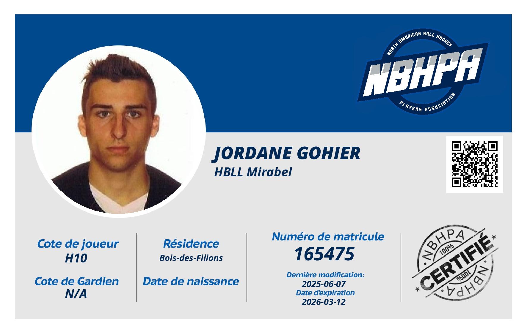 Jordane Gohier