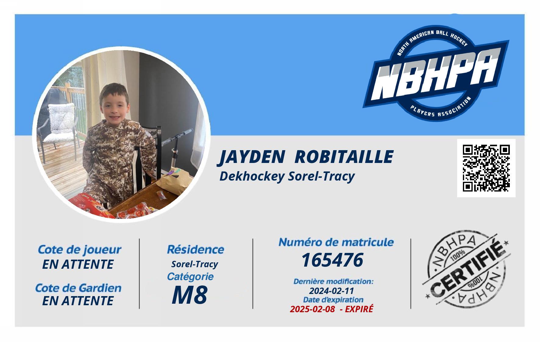 Jayden  Robitaille