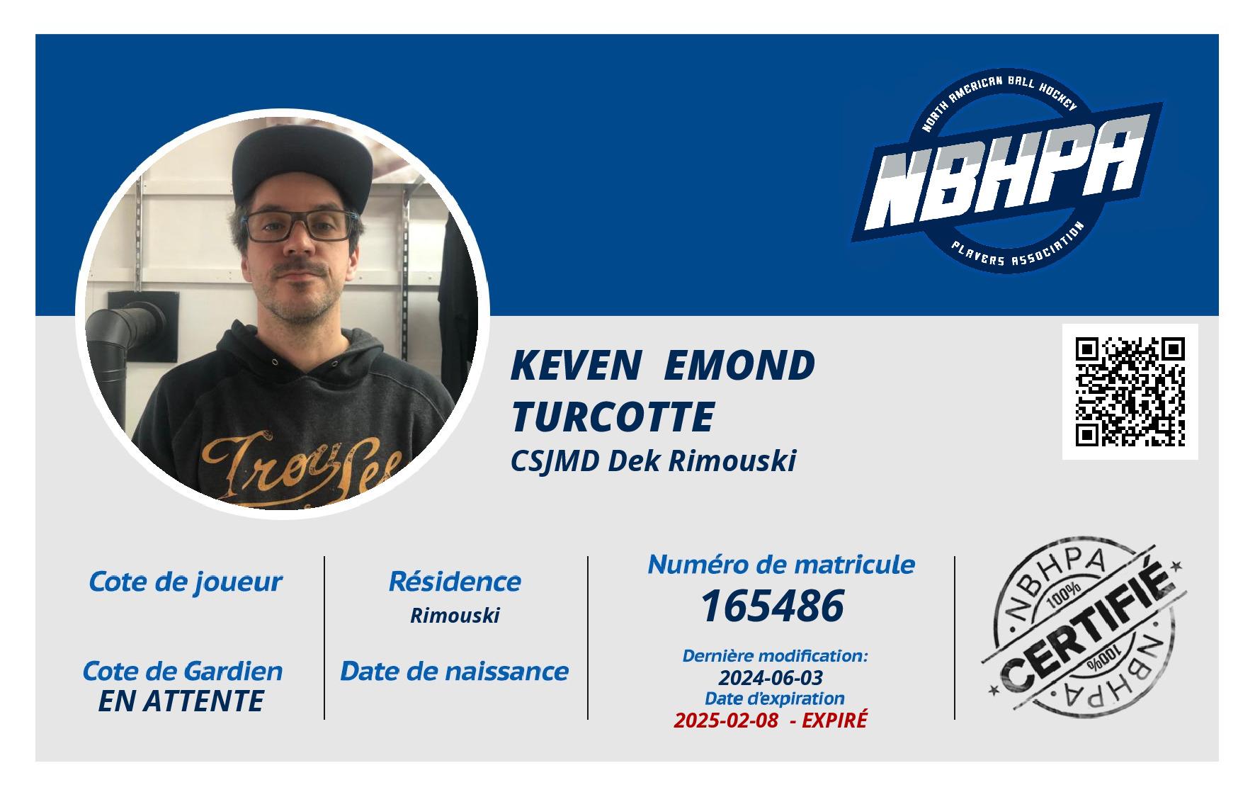 Keven  Emond turcotte