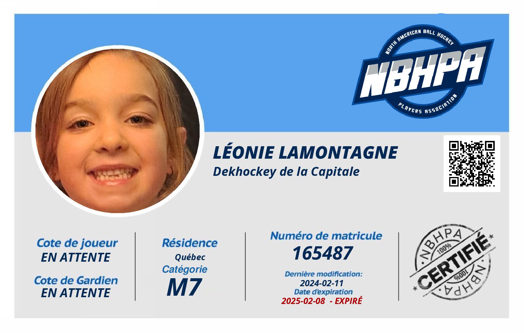 Léonie Lamontagne