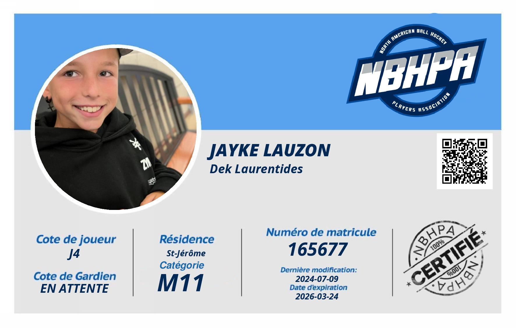 Jayke Lauzon
