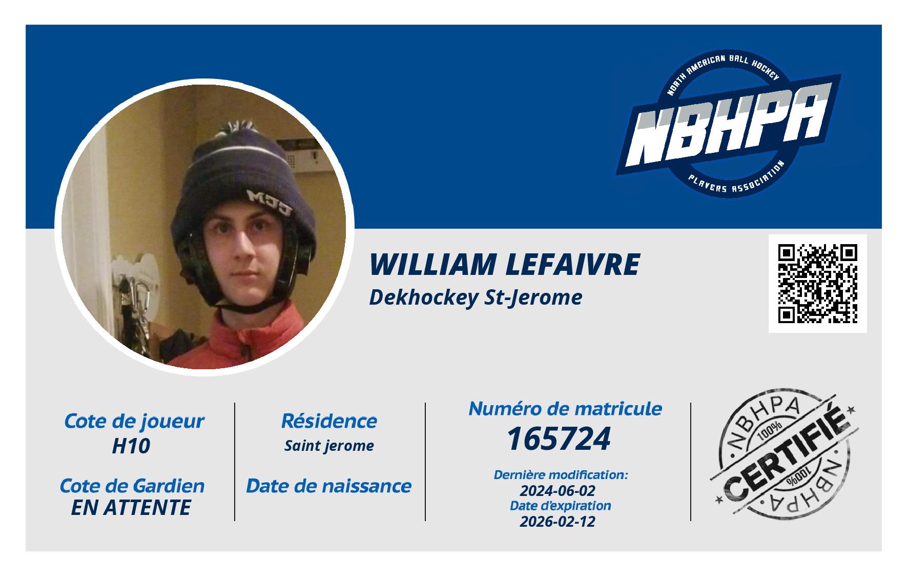 William Lefaivre