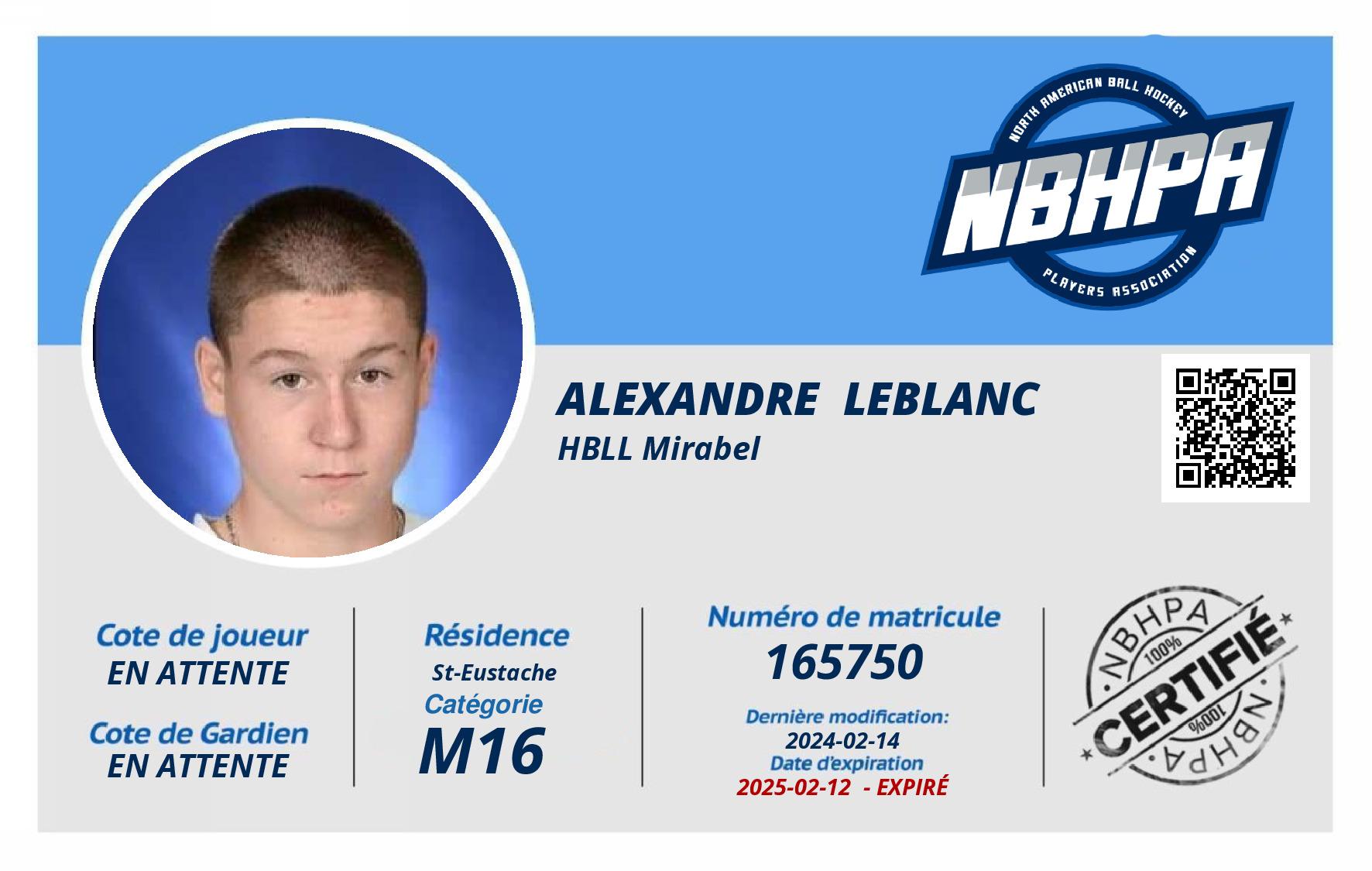 Alexandre  LeBlanc