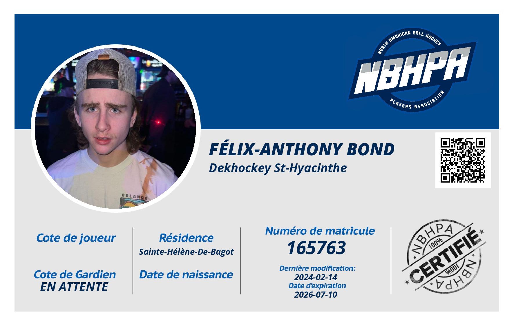 Félix-Anthony Bond