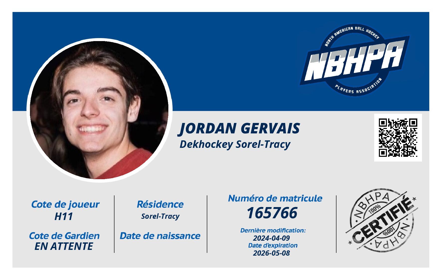 Jordan Gervais