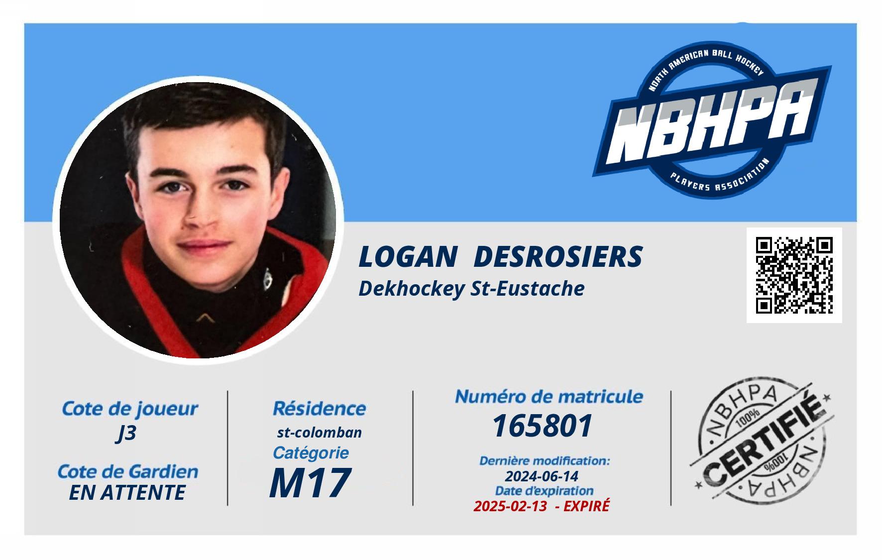 Logan  Desrosiers