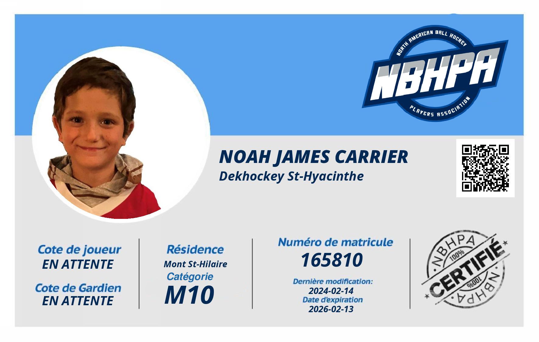 Noah James Carrier