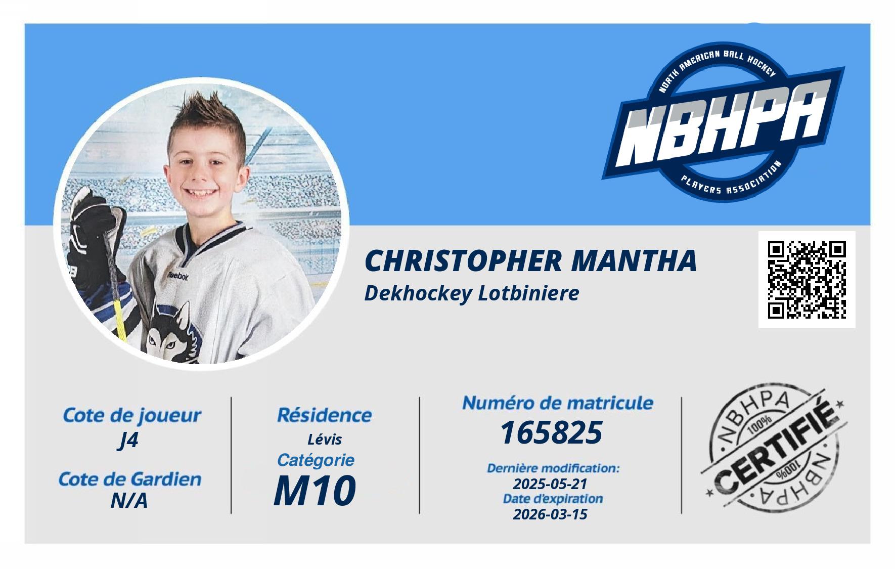 Christopher Mantha