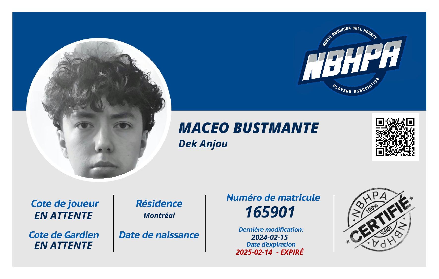 Maceo Bustmante 