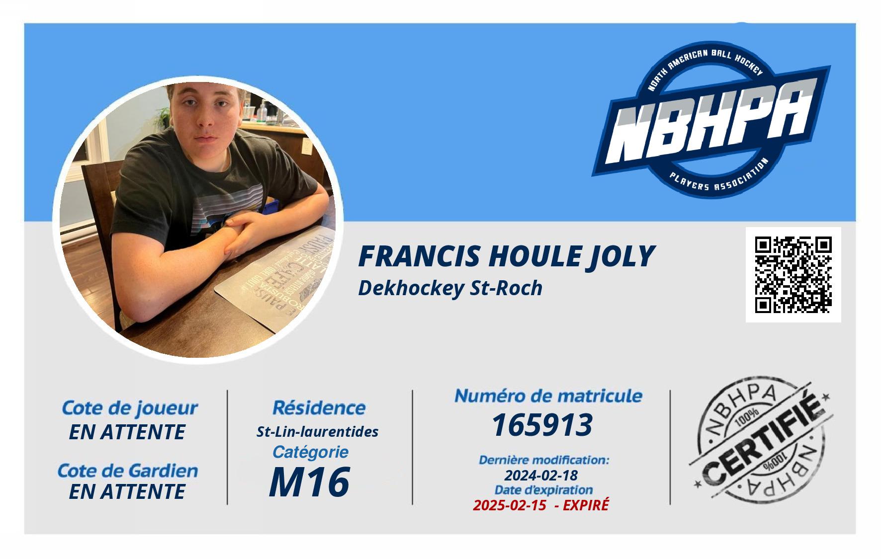 Francis Houle Joly