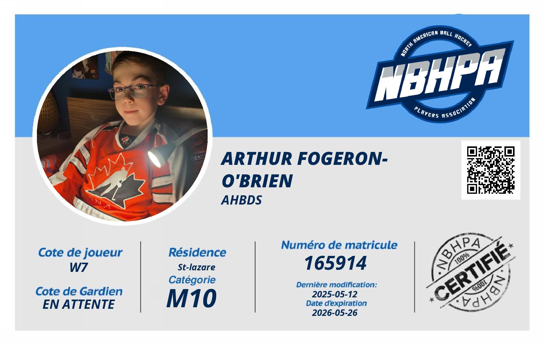 Arthur Fogeron-O'Brien 