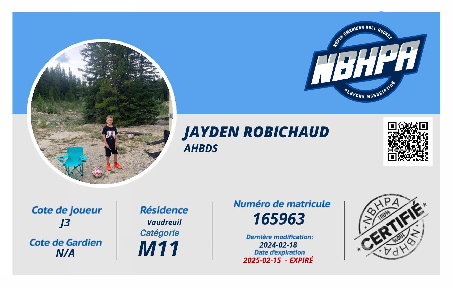 Jayden Robichaud 