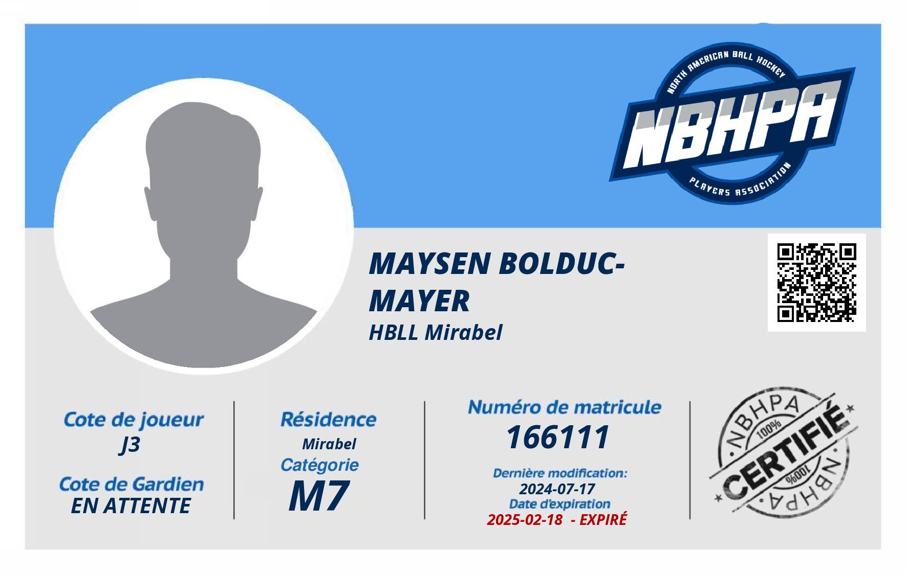 Maysen Bolduc-Mayer