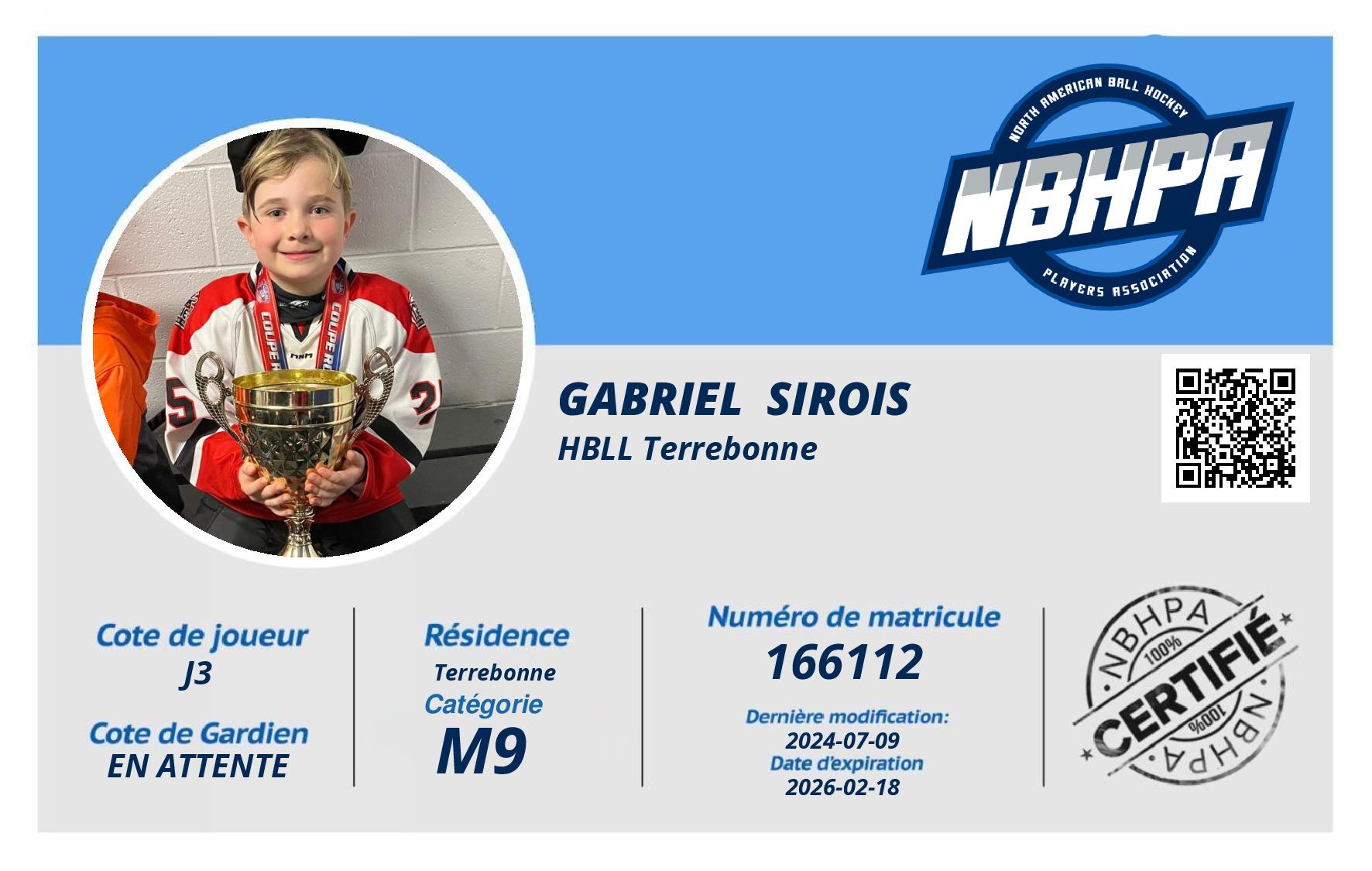 Gabriel  Sirois