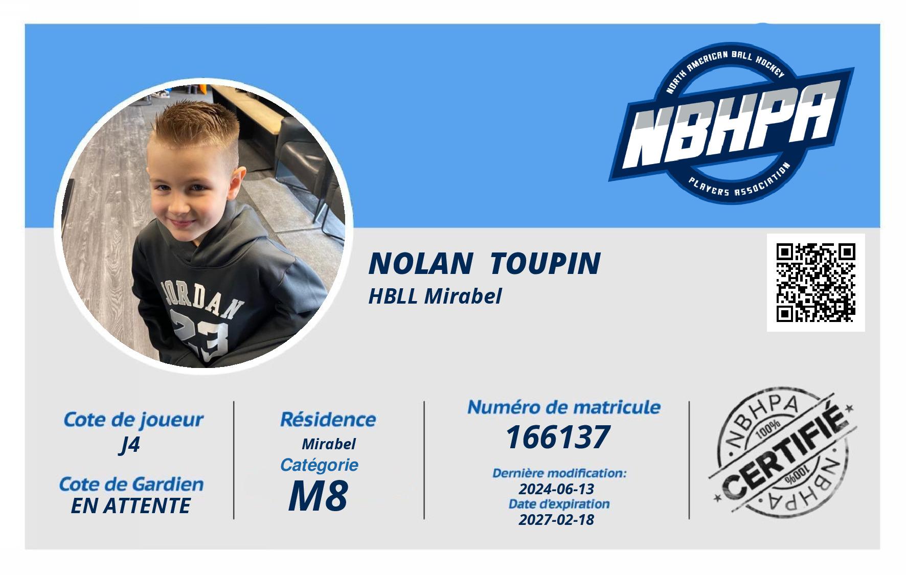 Nolan  Toupin